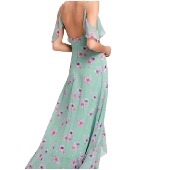 Lulus Take You There Maxi Dress *NEW* - MintGreen/Pink - XS - Picture 3 of 14